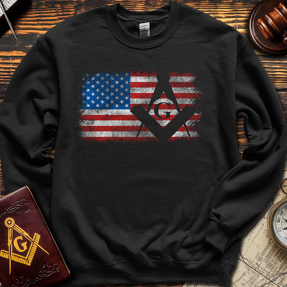 USA Freemason Flag - Sweatshirt