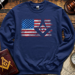 USA Freemason Flag - Sweatshirt