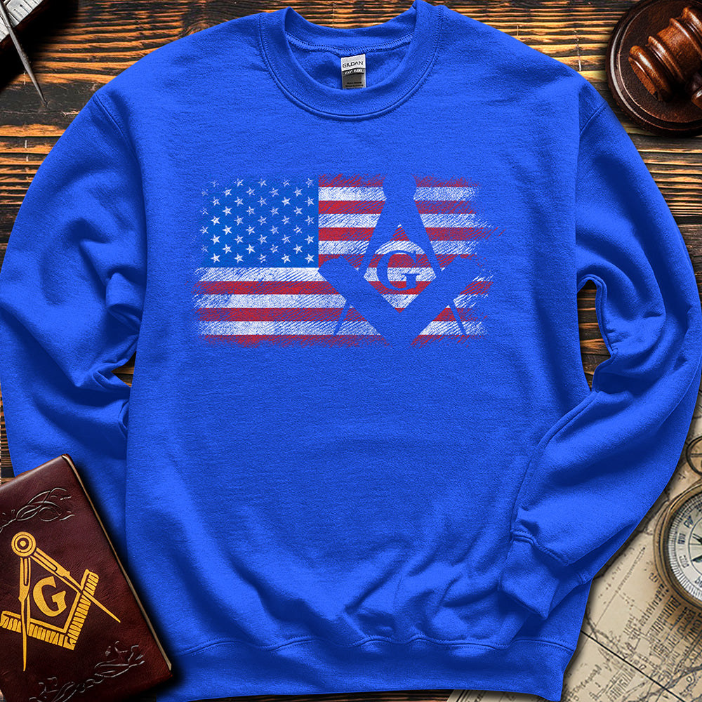 USA Freemason Flag - Sweatshirt