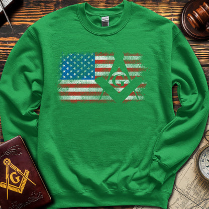 USA Freemason Flag - Sweatshirt