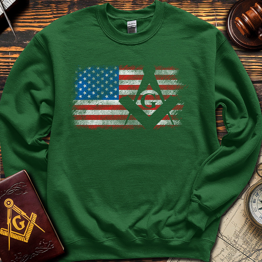 USA Freemason Flag - Sweatshirt