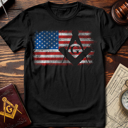 USA Freemason Flag T-Shirt