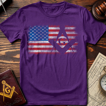 USA Freemason Flag T-Shirt