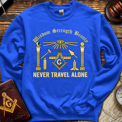 Wisdom Strength Beauty Never Travel Alone - Sweatshirt