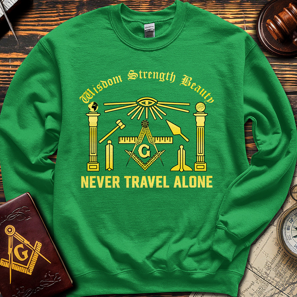 Wisdom Strength Beauty Never Travel Alone - Sweatshirt