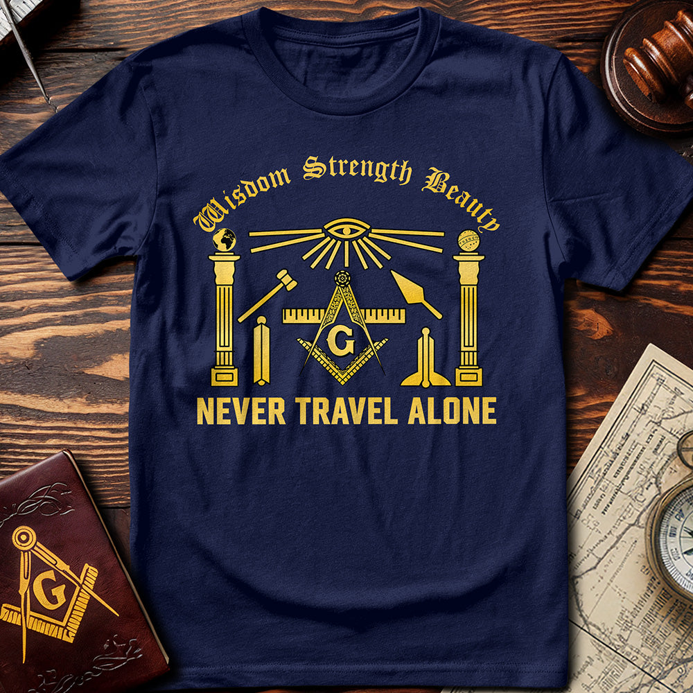 Wisdom Strength Beauty Never Travel Alone T-Shirt