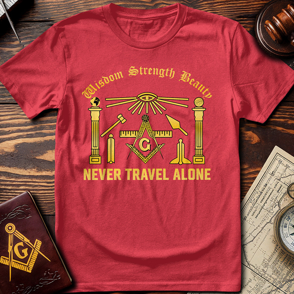 Wisdom Strength Beauty Never Travel Alone T-Shirt