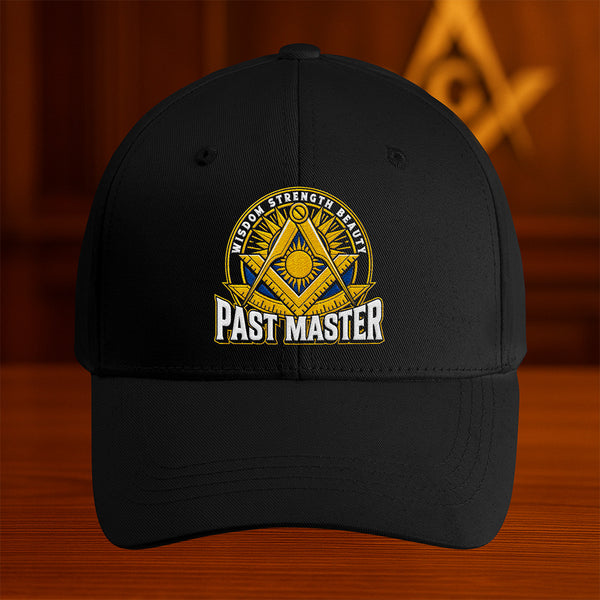 Wisdom Strength Beauty Past Master Hat - Embroidered