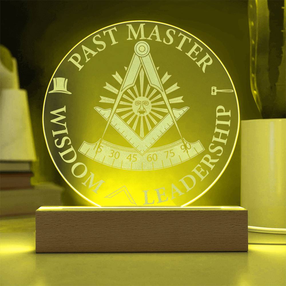 Past Master Acrylic Signs with LED Base