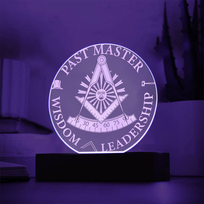 Past Master Acrylic Signs with LED Base