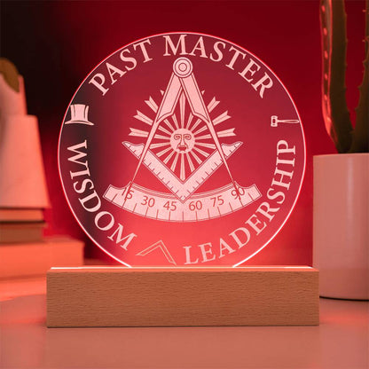 Past Master Acrylic Signs with LED Base