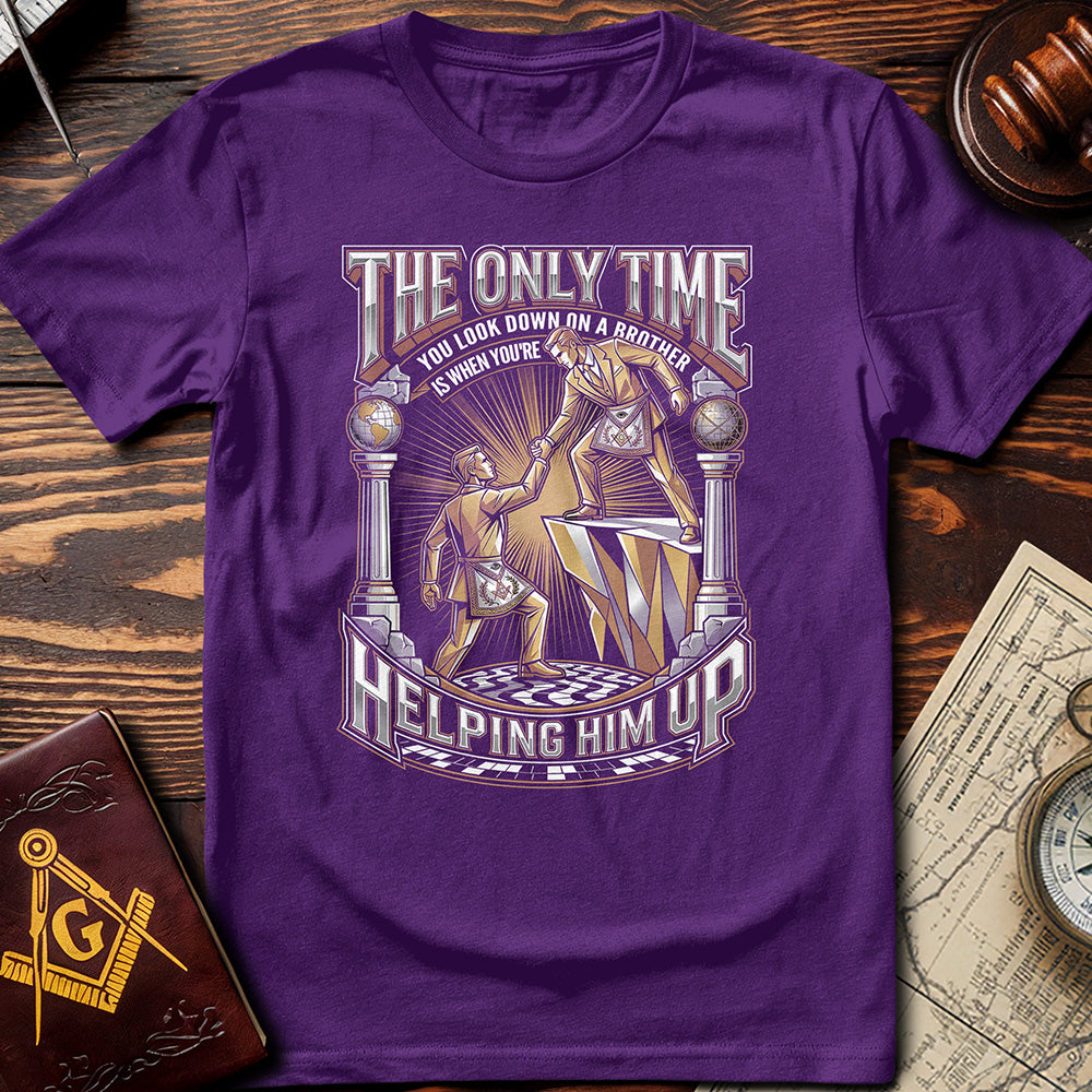 Only Time You Look Down On A Brother T-Shirt