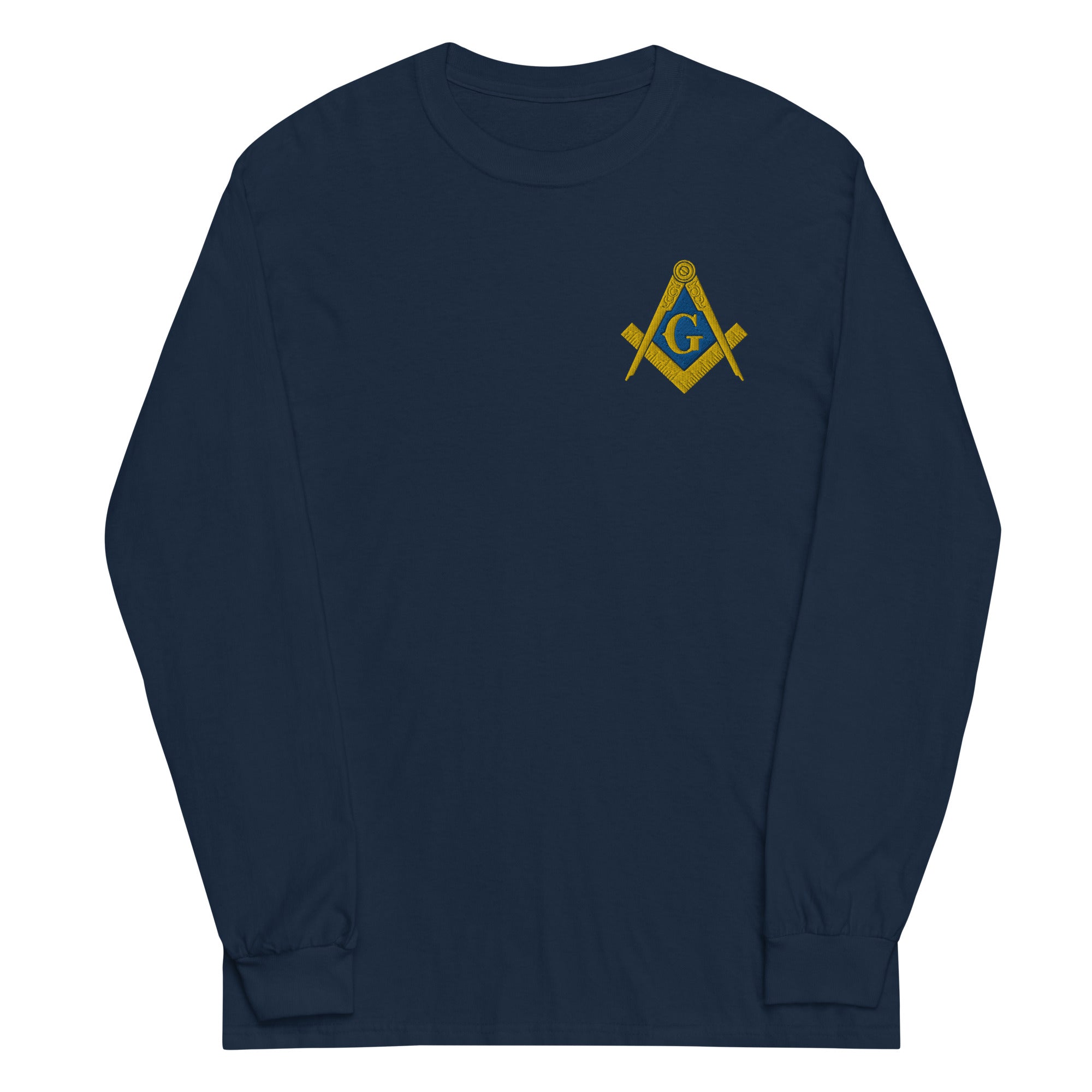 Masonic Embroidered Long Sleeve Shirt