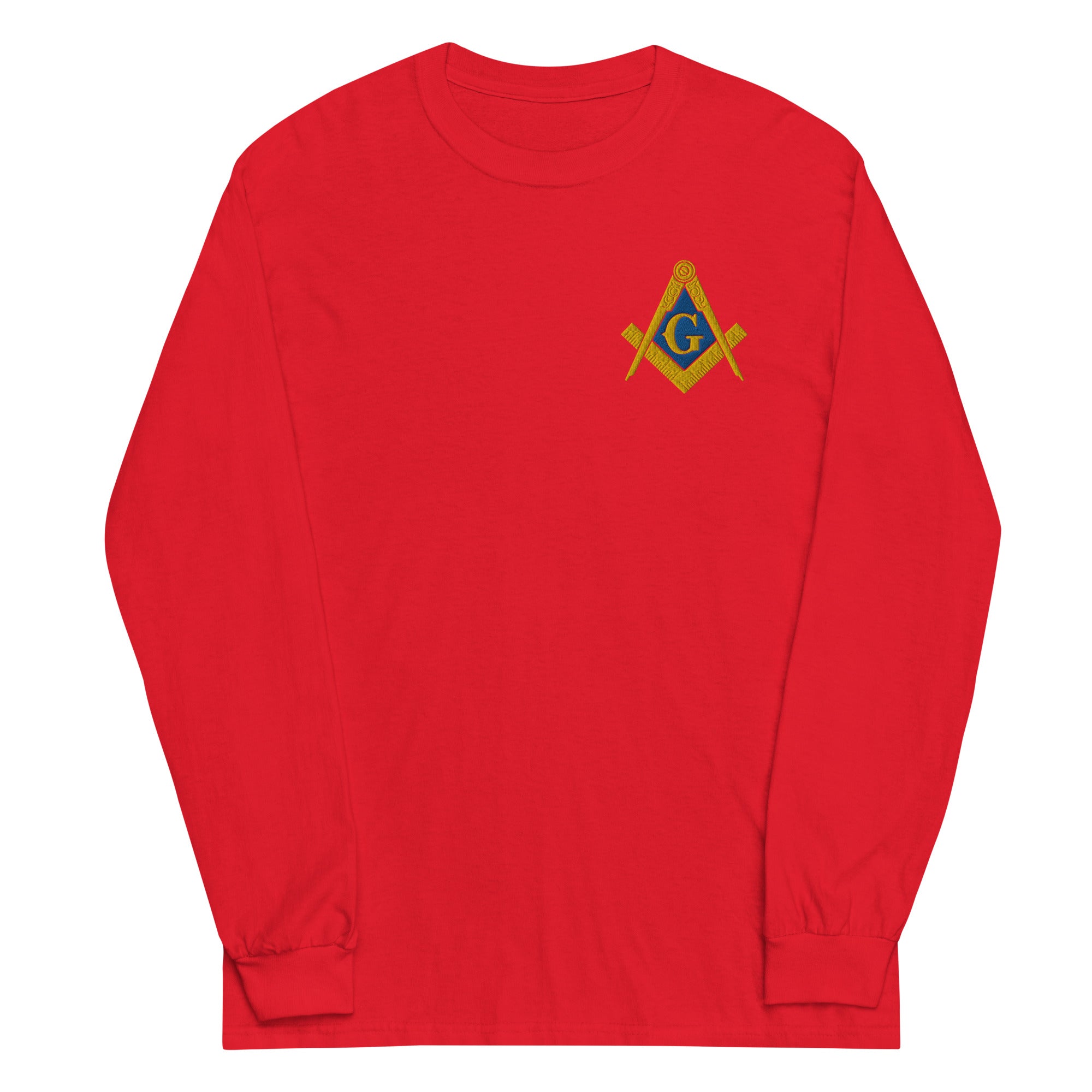 Masonic Embroidered Long Sleeve Shirt